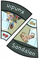 Vorschau - Aufgabenkarten - Legekreis "Im Schuhgeschäft" Einkaufen - DaZ / DaF / Deutsch - Seite 3