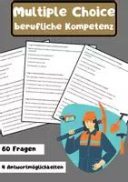 Vorschau - Arbeitsblätter - 60 Multiple-Choice-Fragen zum Thema "Berufskompetenz" - Deckblatt