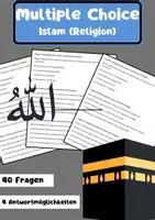 Vorschau - Arbeitsblätter - 40 Multiple-Choice-Fragen der Islam (Ethik) - Deckblatt