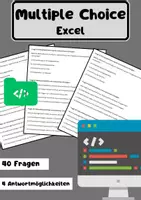 Vorschau - Test - 40 Multiple-Choice-Fragen Informatik: Excel - Deckblatt