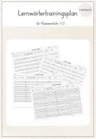 Vorschau - Arbeitsblätter - Lernwörtertrainingspläne - Materialpaket - Seite 1
