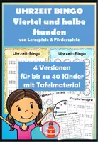 Vorschau - Spiele - Uhrzeit Bingos - Viertel und halbe Stunden - Deckblatt