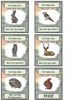 Vorschau - Spiele - Lesespiel "Tiere im Wald" DaZ / DaF / Deutsch - Seite 2