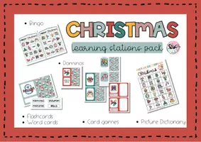 Vista previa - Refuerzo / NEE / Materiales de apoyo - CHRISTMAS LEARNING STATIONS PACK - Portada