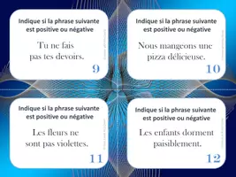 Aperçu - Cartes d'exercices - La phrase négative - 40 Cartes à tâches - Page 3