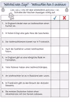 Vorschau - Arbeitsblätter - Leserätsel Weihnachten hier und anderswo Klasse 3/4 - Seite 1