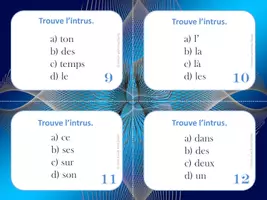 Aperçu - Cartes d'exercices - 20 cartes à tâches - Le déterminant / FRENCH GRAMMAR TASK CARDS - Page 3