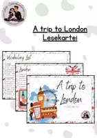 Vorschau - Merkblätter - A trip to London - Lesekartei - Deckblatt