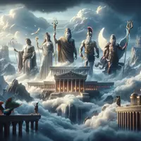 Vorschau - Arbeitsblätter - "Die griechischen Götter" Zeus Hera Poseidon Athene Hades - Video - Arbeitsmaterial - Deckblatt