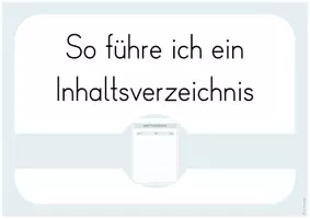 Vorschau - Präsentationen/Tafelbilder - Inhaltsverzeichnisse erstellen & führen: Visualisierung - Seite 3
