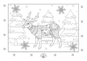 Vorschau - Mal- und Bastelvorlagen - Ausmalbilder Weihnachten 09 - Seite 3