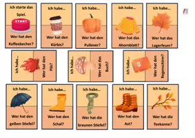 Vorschau - Spiele - Lesespiel Herbst Ich habe Wer hat - Seite 1