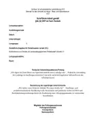 Vorschau - Stundenentwürfe - Unterrichtsentwurf -Technik - Holzarbeit - Laubsäge - Deckblatt