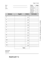 Vorschau - Test - Englisch, Vorlage für Vokabeltests, alle Stufen - Seite 2