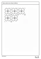 Vorschau - Arbeitsblätter - Florale Muster fortführen und anmalen (Parkettierung) - Seite 2