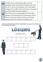 Vorschau - Arbeitsblätter - Lesespaziergang L3 "Was macht die Polizei?" Achtung, Notfall! DaZ / DaF / Deutsch / Sachunterricht - Seite 3