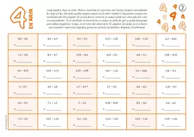 Vista previa - Juegos / Gamificación - Restar con números decimales - Juego (4 en raya) - página 3
