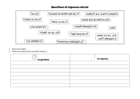 Vorschau - Arbeitsblätter - Questions et réponses - Anfangsunterricht Französisch - Kennlerngespräch - Seite 1