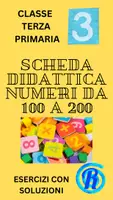 anteprima - Esercizi - esercizi di matematica terza primaria. Numeri da 100 a 200 - Pagina di copertina