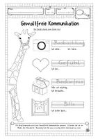 Vorschau - Arbeitsblätter - Arbeitsblatt: Vier Schritte der Gewaltfreien Kommunikation - Giraffensprache -GFK - Seite 3