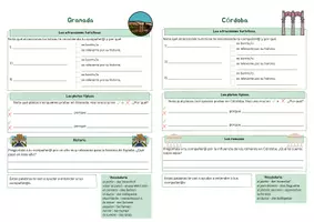 Vorschau - Arbeitsblätter - Differenziertes Expertenpuzzle Portfolio Andalusien - Seite 1
