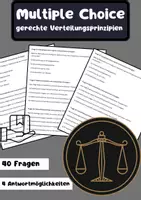 Vorschau - Test - 40 Multiple-Choice-Fragen gerechte Verteilungsprinzipien - Deckblatt