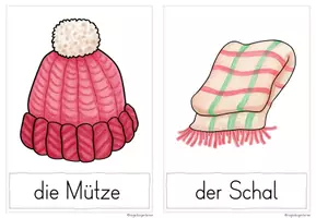 Vorschau - Bildkarten - Winter - Wortkarten - Seite 3