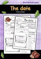Vorschau - Arbeitsblätter - Date fact sheet (english) - Deckblatt