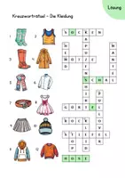 Vorschau - Spiele - Wortschatz "Kleidung": Kreuzworträtsel - Seite 3