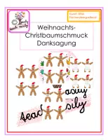 Vorschau - Arbeitsblätter - Christbaumschmuck- Weihnachtsdankeschön - Deckblatt