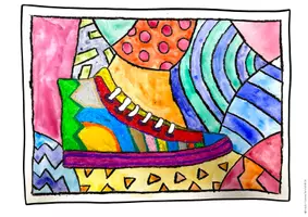 Vorschau - Stundenentwürfe - Pop Art Schuhe im Kunstunterricht, fertige Kunststunde, Pop Art - Seite 3