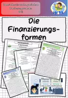 Vorschau - Stundenentwürfe - Die Finanzierungsformen BwR 9 II Lehrplan Plus - Deckblatt