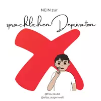 Vorschau - Fördermaterial/Inklusion - Informationsmaterial für Fachkräfte: sprachliche Deprivation in Bezug auf Gebärdensprache - Deckblatt