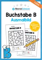 Vorschau - Arbeitsblätter - Buchstabe B/b: Ausmalbilder - Deckblatt
