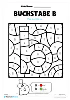 Vorschau - Arbeitsblätter - Buchstabe B/b: Ausmalbilder - Seite 2