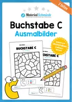 Vorschau - Arbeitsblätter - Buchstabe C/c: Ausmalbilder - Deckblatt