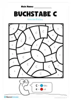 Vorschau - Arbeitsblätter - Buchstabe C/c: Ausmalbilder - Seite 1