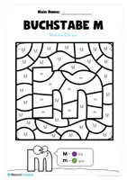 Vorschau - Arbeitsblätter - Buchstabe M/m: Ausmalbilder - Seite 2