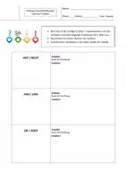 Vorschau - Arbeitsblätter - Logische Grundschaltungen/Funktionen...praktischer Einstieg - inkl. Lösungen und Hilfekarten - Deckblatt