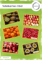 Vorschau - Bildkarten - Obst Tafelkarten - Deckblatt