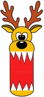 Vorschau - Mal- und Bastelvorlagen - Weihnachten Maulmonster basteln - Seite 1