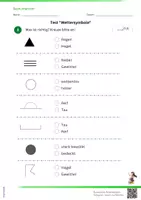 Vorschau - Arbeitsblätter - Test WETTERSYMBOLE: Bewölkung, Niederschlag und Wind - 3.Klasse - Deckblatt