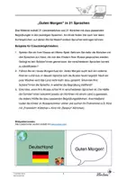 Vorschau - Spiele - "Guten Morgen" in 21 Sprachen - Wort-Bildkarten-Paare - Seite 1