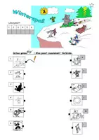 Vorschau - Arbeitsblätter - Winterspaß Lesen - Seite 1