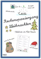 Vorschau - Arbeitsblätter - Rechenspaziergang Weihnachten - Deckblatt