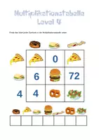 Vorschau - Stationenlernen - Multiplikationstabellen - Level 4 - Seite 1