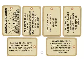 Vista previa - Juegos / Gamificación - LLAVERO ADIVINANZAS NAVIDEÑAS - página 1