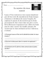Aperçu - Préparation de séance / Séance complète - 10 textes narratifs - Compréhension de lecture/ French Reading Comprehension - Page de couverture