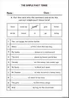 Vorschau - Arbeitsblätter - The Simple Past Worksheet | Grammar | Tenses - Seite 1