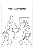 Vorschau - Mal- und Bastelvorlagen - Weihnachten - Malvorlagen - Vorlagen für Weihnachtskarten - Seite 1